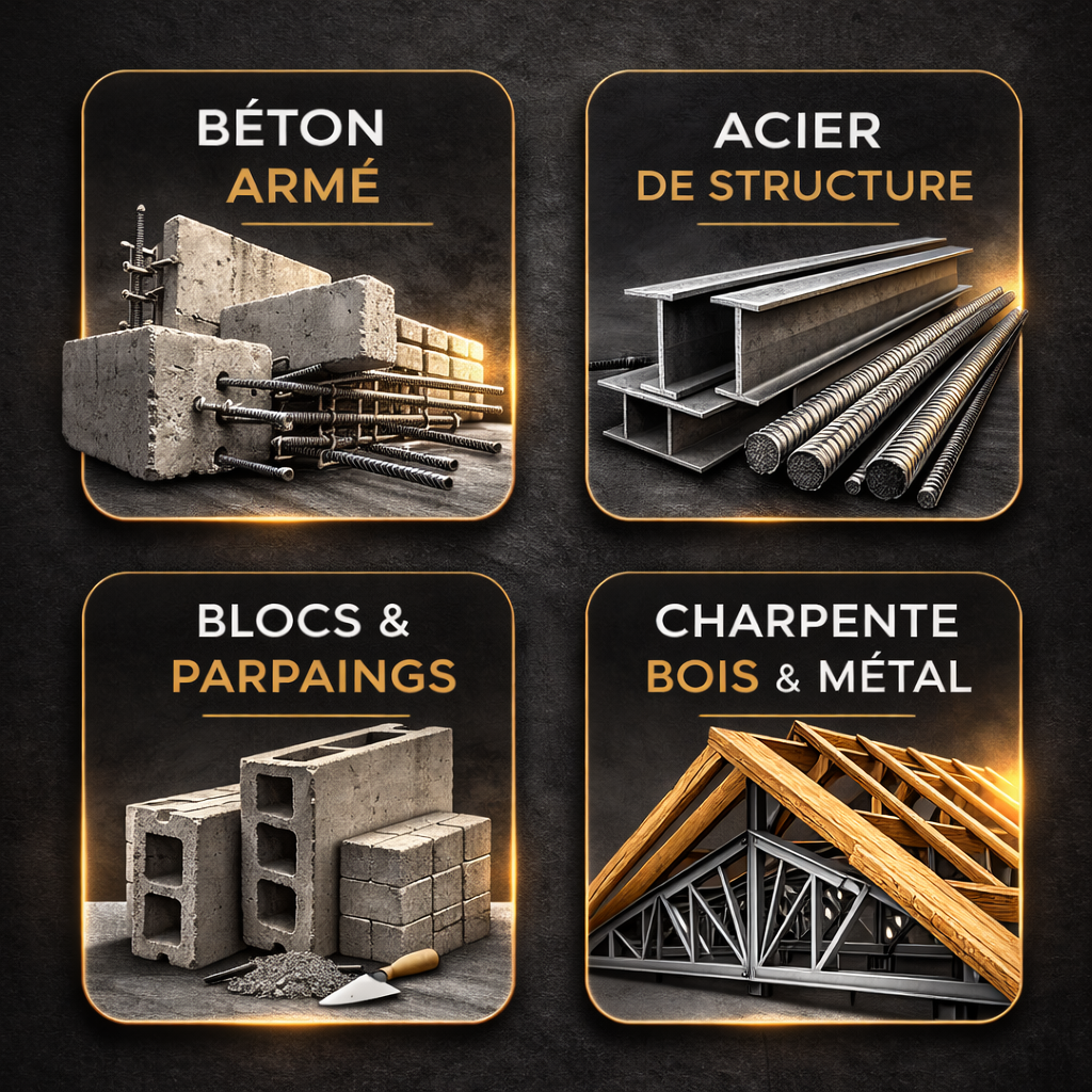 Matériaux de construction en 3D