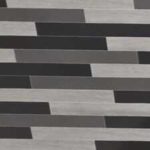 Carreau décoratif – Petits rectangles empilés blanc, noir et gris