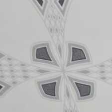 Carreau blanc avec motifs bleu foncé – Sol et Mur