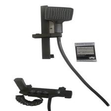 Colonne de douche noire avec douchette multifonction et contrôle précis de température