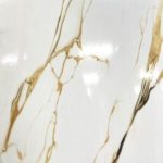 Carreau Blanc Veines Dorées