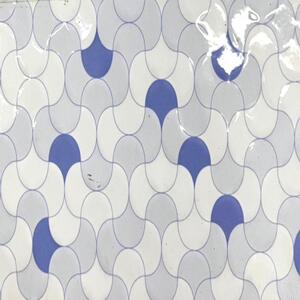 Carreau Géométrique Bleu & Gris
