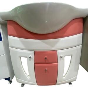 Meuble Vasque XL Élégance Salmon & Blanc