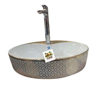 Vasque Luxe Silver Gold avec Robinet Chromé