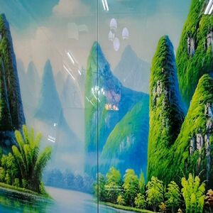 Carrelage Décoratif Paysage Montagne Émeraude
